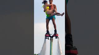 Fly Board ride is so 😊 😊shorts adventure flyboard bluesilversvaril [upl. by Ettessil]