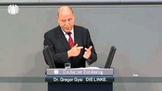 Gregor Gysi DIE LINKE »Die RiesterRente ist ein Hohn« [upl. by Lia]