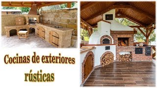 COCINAS EXTERIORES rústicas ✔✔✔ [upl. by Irby]