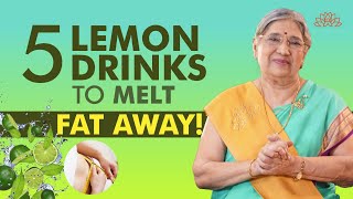 Lose Fat Naturally 5 Powerful Fat Burning Lemon Drink Recipes  Refreshing Remedies  Dr Hansaji [upl. by Evatsug]