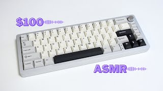 Ultra quotThockyquot ASMR Keyboard for 100  Yunzii AL66 Review Milk Switch [upl. by Gibbie]