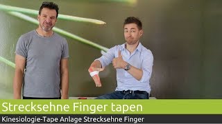 Finger tapen für Volleyballer  KinesiologieTape Anlage Strecksehne  PINOFIT [upl. by Schweiker]