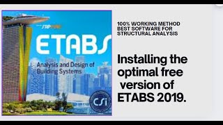 How to install Etabs  Etabs 2019 Etabs Activation of license key [upl. by Latif847]