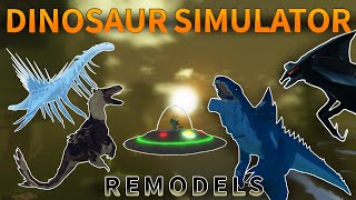 Dinosaur Simulator Kaiju Bary remodelUtah remodelLil Ufo RemodelKaiju Quetz remodel [upl. by Anivlem]