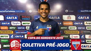 COLETIVA PRÉJOGO COM EDERSON  NÁUTICO x FORTALEZA  COPA DO NORDESTE 2019 [upl. by Hardej]