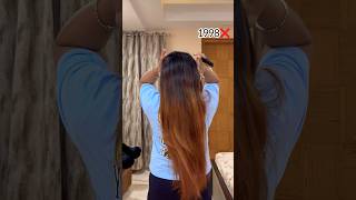 1998 Vs 2024 Claw Clip Hairstyle Hack✨💕hair hairstyle viralvideo shorts trending subscribe [upl. by Oicirbaf]