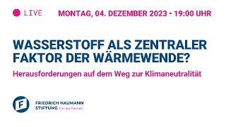 Wasserstoff als zentraler Faktor der Wärmewende [upl. by Langille]