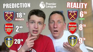 REACTING TO OUR PREMIER LEAGUE PREDICTIONS  Gone WRONG [upl. by Derwon77]