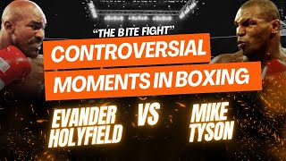 MIKE TYSON VS EVANDER HOLYFIELD THE BITE FIGHT [upl. by Goles]