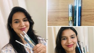 Miss Caire Colorlash All Day Wear Transparent Mascara amp Glimmersticks for Eyes Review and demo [upl. by Eatnoed]