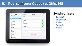 iPad configurer Outlook dOffice 365 dans iOS [upl. by Werdma266]