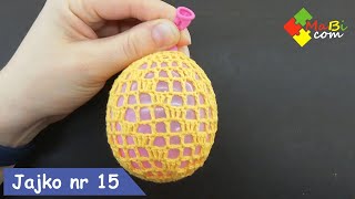 Szydełkowe jajko Wielkanocne nr 15Crochet Easter egg No 15 [upl. by Asilej]