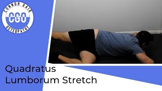 Quadratus Lumborum Stretch  Sidelying [upl. by Aneras]