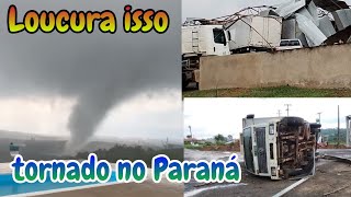 CENAS IMPRESSIONANTES  TORNADO em São José da boa vista PARANÁ [upl. by Twelve]