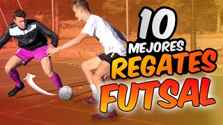 Los 10 MEJORES REGATES en FUTSAL 💥Haz Estos [upl. by Ybbil]