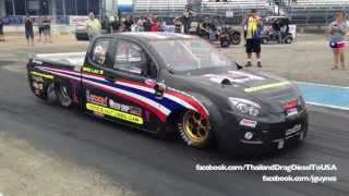 Team Thailand Diesel Drag  82  164mph HD [upl. by Nnairet950]