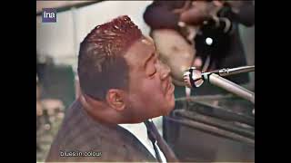 Fats Domino  I Want to Walk You Home live Colourised 1962 [upl. by Ahseenak]