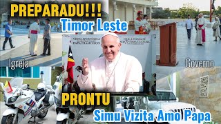 Timor Leste Prontu Ona Simu Vizita Amo Papa iha Tasi Tolu [upl. by Lilith]