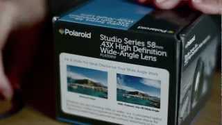 Polaroid 43x Wide Angle Lens w Macro  Review amp Unboxing [upl. by Idahs184]