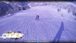 Ahorn die gesamte Talabfahrt 55 km in 7 min Mayrhofen Österreich Ski Snowboard Harakiri Vans [upl. by Lytsirk]