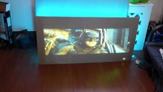 DIY BUILD A HIGH QUALITY PROJECTOR SCREEN THAT HDTV LIKE WITH CRYSTAL EDGE [upl. by Broderic462]