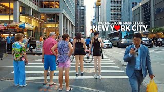 Full SUMMER TRAVEL IN NEW YORK CITY 2  Walking Tour Manhattan NYC USA 4K [upl. by Blackman294]