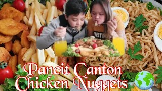 Kasap Köfte Chicken Piliç  Chicken Nuggets Pancit Canton [upl. by Atteuqahs]