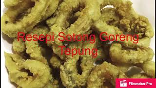 Sotong Goreng Tepung Mudah [upl. by Yrhcaz]