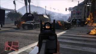 Grand Theft Auto V Next Gen  Flaming Bullets Cellphone Cheat [upl. by Sladen865]