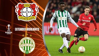 Bayer Leverkusen vs Ferencváros Extended Highlights  UEL Round of 161st Leg  CBS Sports Golazo [upl. by Perreault]