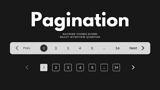 React Pagination  React Interview Questions  Machine Coding Round [upl. by Irret]