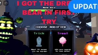 PART 10 FNAF TD NEW UPDATEI GOT A DREADBEAR IN THE SUMMON AREA [upl. by Nnylram451]