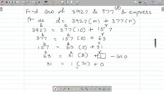 Euclidean Algorithm to find GCD [upl. by Nosahc514]