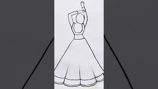 Four step draw for girls back side 🎨🥰🥰🥰🥰🥰🥰🥰 [upl. by Bessy]