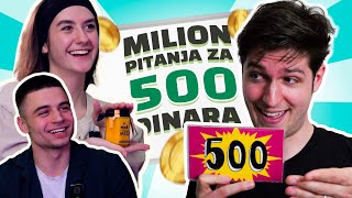 Koliko MLADI Znaju  MILION Pitanja Za 500 DINARA [upl. by Eleonora430]