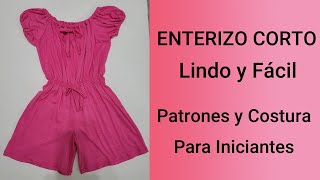 499 ENTERIZO O JUMPSUIT PARA NIÃ‘ACreaciones y Costura [upl. by Fife]