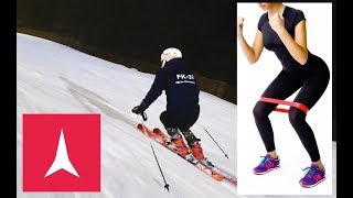 Improve your Parallel Skiing using a BOOTY BAND [upl. by Ainola]