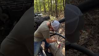 The Log Hopper Would you use this trailer welding trailer logging logger fyp reel diy [upl. by Mariand]