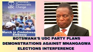 BOTSWANAS UDC PARTY PLANS DEMONSTRATION AGAINST MNANGAGWA ELECTIONS INTERFERENCE [upl. by Eirek343]