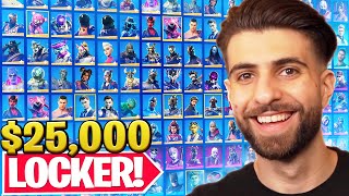 My 25000 Fortnite Locker Tour Worlds Most Expensive Account [upl. by Hacim779]