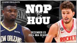 New Orleans Pelicans vs Houston Rockets Full Game Highlights  Dec 23  2024 NBA Season [upl. by Yllop796]