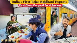 India’s First Tejas Rajdhani First AC Coupe Journey  Luxurious Service amp IRCTC food Review 😀 Ep1 [upl. by Christmann]