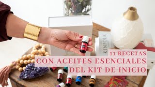 11 RECETAS con ACEITES ESENCIALES del KIT DE INICIO  YOUNG LIVING [upl. by Maury]