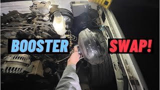 How To Change A 8898 Chevy C1500 Brake Booster [upl. by Sirdi]