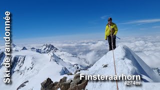 Ski de randonnée  Finsteraarhorn 4247 m [upl. by Nail]