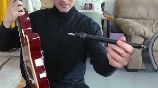 MUNDO GUITAR SUPPORT  review and demonstration [upl. by Olnay]