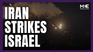 Iran launches quotextensivequot attack on Israel Israel vows there will be repercussions [upl. by Orgell29]