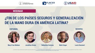 Webinar ¿Fin de los países seguros y generalización de la mano dura en América Latina [upl. by Aisset]