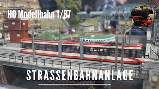 H0 Modellstraßenbahn  Straßenbahnanlage mit Hubbrücke [upl. by Nnairam500]