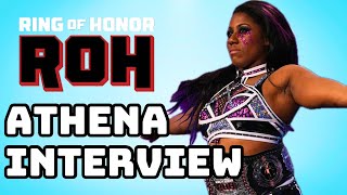 Athena Interview Representing ROH AEW Womens Division Billie Starkz Final Battle  More [upl. by Aihsercal]